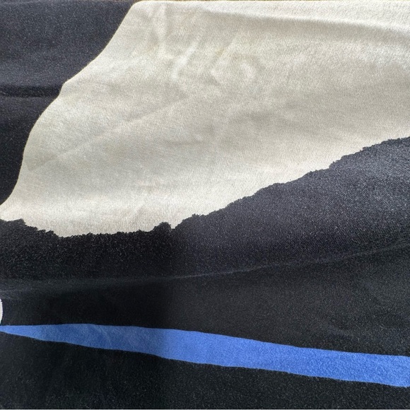 Vintage Catherine Oqust Black and Cream Dress Guessimate Size Medium Maybe Large - Picture 10 of 12